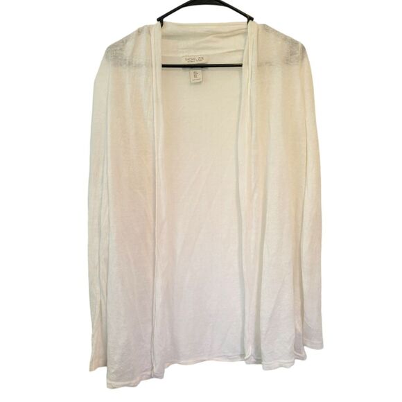 Rachel Zoe White 100% Linen Cardigan Sweater Size Small - Picture 1 of 5